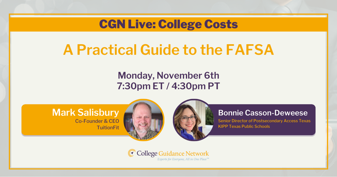 CGN Money - A Practical Guide to FAFSA 